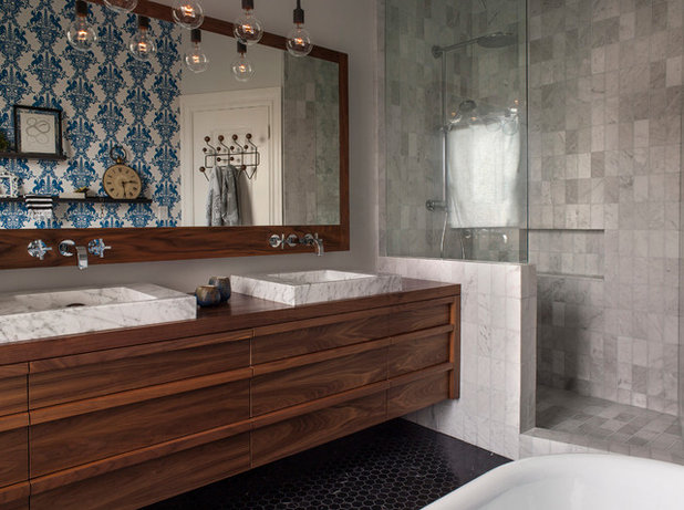 コンテンポラリー 浴室 by Hart Wright Architects, AIA