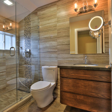 San Jose Contemporary Hall Bathroom Retreat