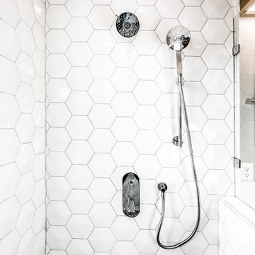 San Jose Master Bathroom Remodel with 3D Tile Installation