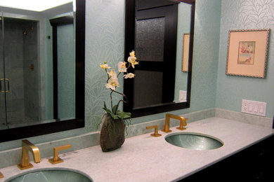 Bathroom - contemporary bathroom idea in Cleveland