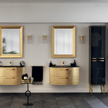 Scavolini Black and Gold Traditional Bathroom