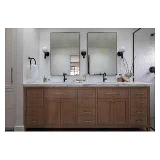 Gray Bathroom - Contemporary - bathroom - Carla Lane Interiors