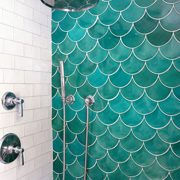 Sea Mist Moroccan Fish Scale Shower