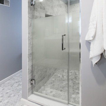 Semi-Frosted Glass Shower Door