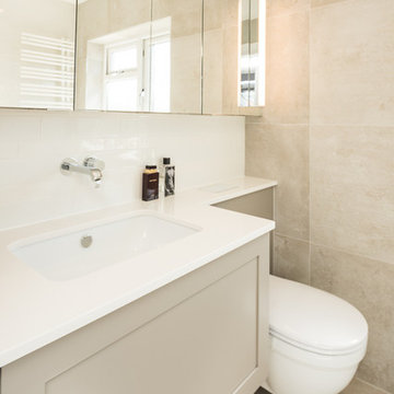 Serene bathroom installed in an extension.