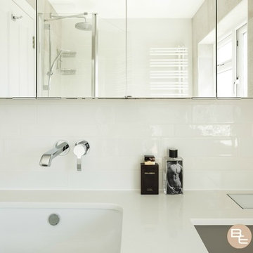 Serene bathroom installed in an extension.