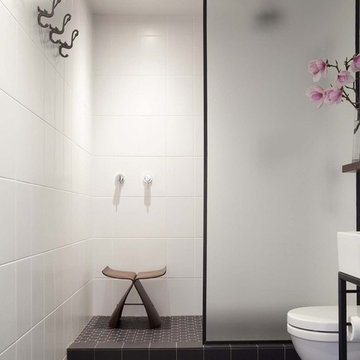 Serene Master Bath/Shower Area with Winckelmans Tile