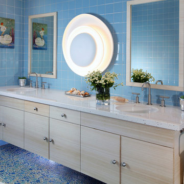 Serene Scandifornian: Kitchen, Baths & Princess Playroom