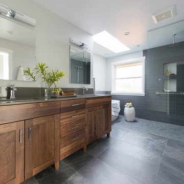 Shades of Gray Primary Suite & Hall Bath