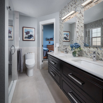 Shark fin tile