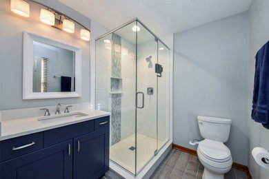 Bathroom - coastal bathroom idea in Chicago