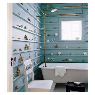 shells on bathroom shelves - Tropical - Bathroom - Other