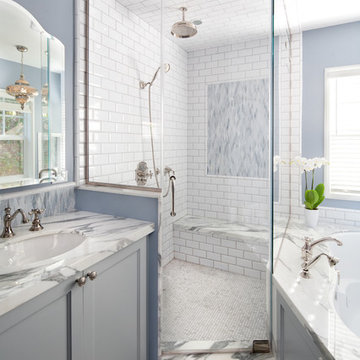 Shower at Master Bath