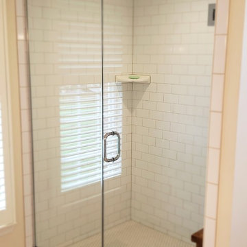 Shower Doors Completed by Alamance Glassba