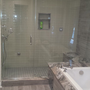 75+ Badezimmer mit Eckbadewanne und Duschnische Ideen & Bilder - Juni