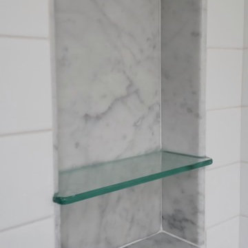 Shower niche w/Glass Shelf