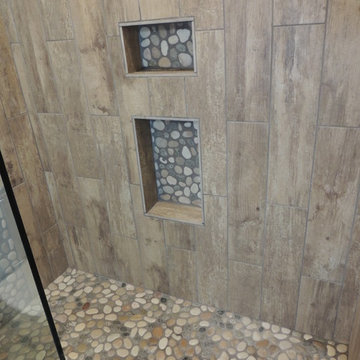 Shower Remodel - Natural Textures Tile