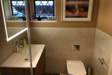 Inspiration for a contemporary bathroom in Surrey.