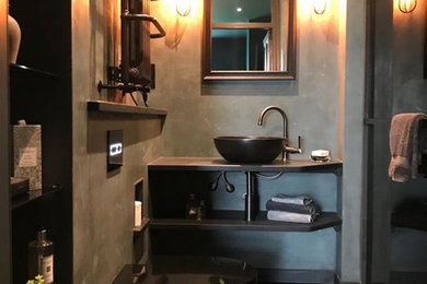 This is an example of an urban bathroom.