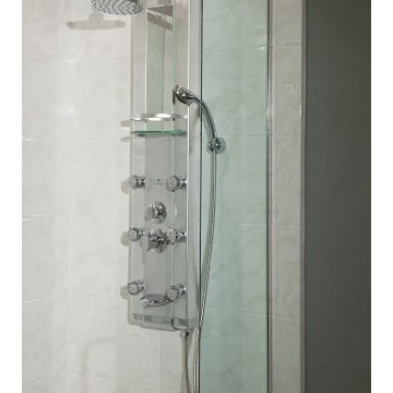 Shower Spa System with Adjustable Dual Shower Heads