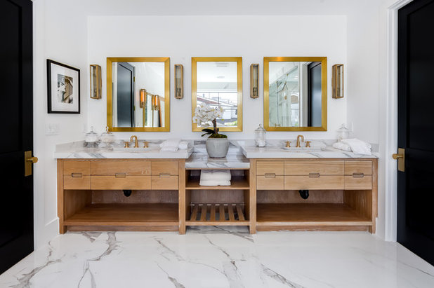 Transitional Bathroom by Extreme Developers, Inc