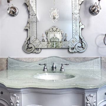 Silver  master bathroom