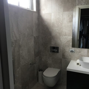 Silver Travertine Bathroom