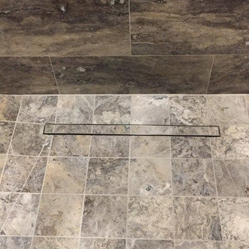Silver Travertine, Master Shower and entryway