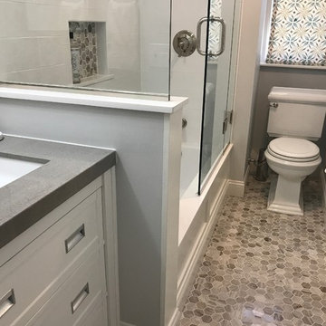 "Skinny" bathroo renovation