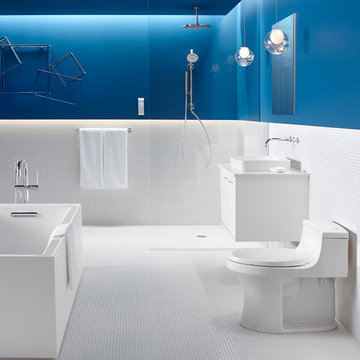 Sleek & Sanitary Bathroom