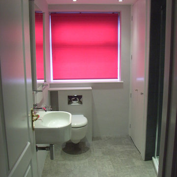 small bathroom refurbishment with wall-hung suite