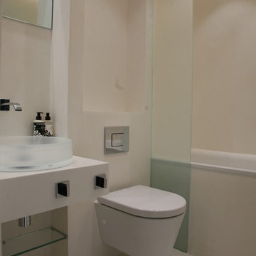 Small contemporary bathroom