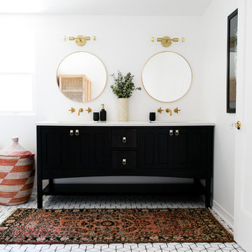 Small Diamond Bathroom Floor