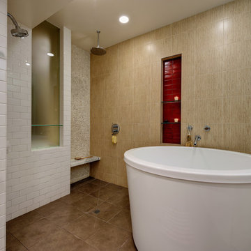 soaking tub and shower