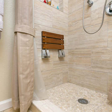 Solana Beach Walk In Shower in Bathroom Remodel