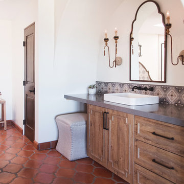 Solana Beach Spanish Modern Master Bath