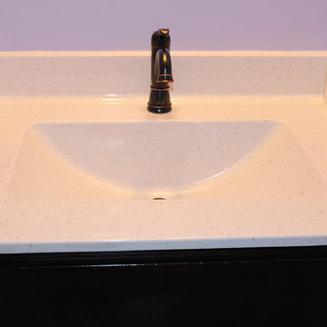 Solid surface and Culrtured Marble vanity tops