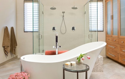 Room of the Day: A Dated Bathroom Gets the Glass-and-Slipper Treatment