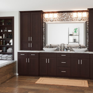 Sonoma Mocha Bathroom Cabinets