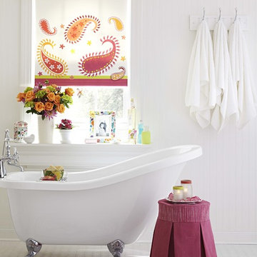 Soothing Bath with Colorful Flair