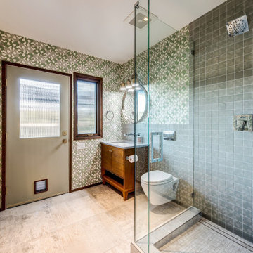 Soothing Green Bathroom Tiles