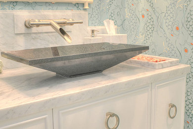 Inspiration for a contemporary bathroom remodel in Los Angeles