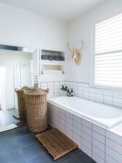 Eclectic Bathroom by Studio Stamp