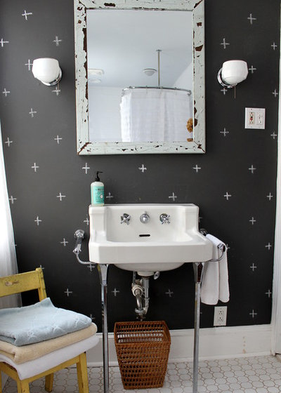 Eclectic Bathroom by Sara Bates