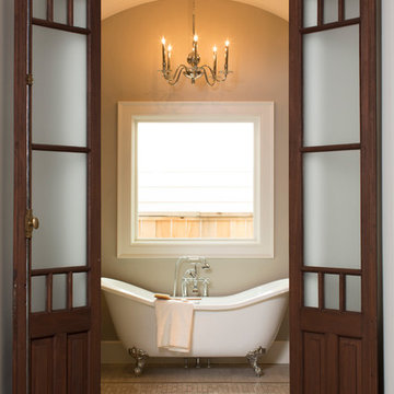 19 - Tansitional Southern Living Master Bathroom Entry