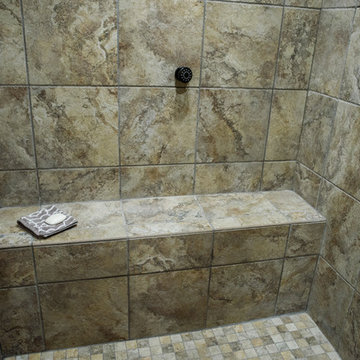 Southwest-Inspired Basement Bathroom