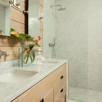 Spa-Inspired Natural Wood Master Bath