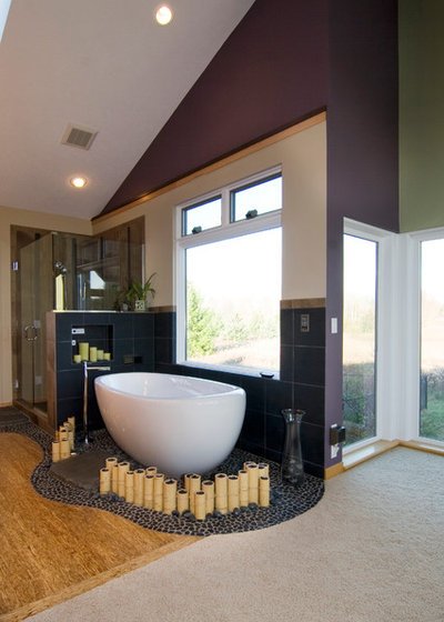 Asian Bathroom by DreamMaker Bath & Kitchen of Greater Grand Rapids