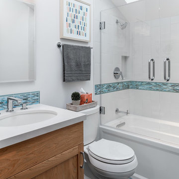 Spacious Small Bathrooms Remodel in a Berkeley Cottage Home