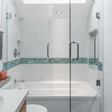 Spacious Small Bathrooms Remodel in a Berkeley Cottage Home